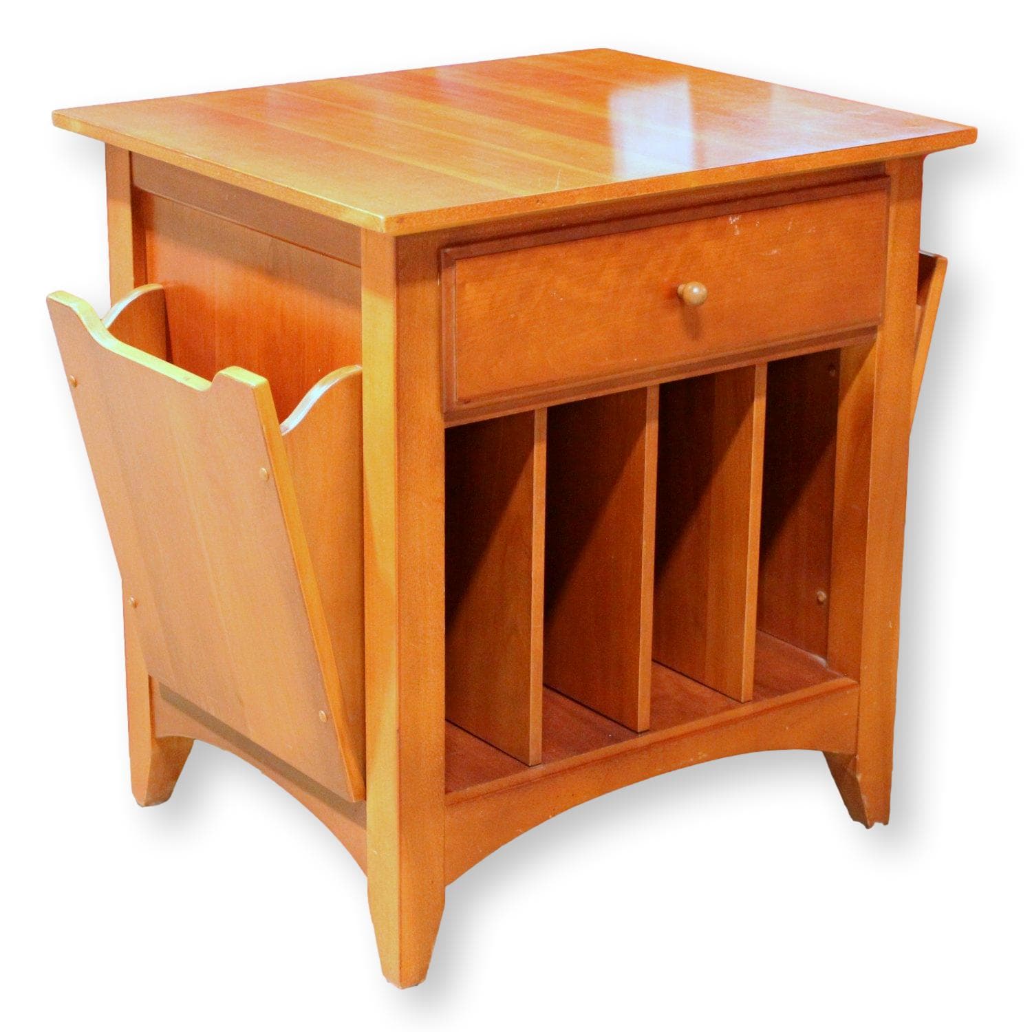 Thomasville "Impressions" Cherry End Table w/Magazine Holders - Image 1