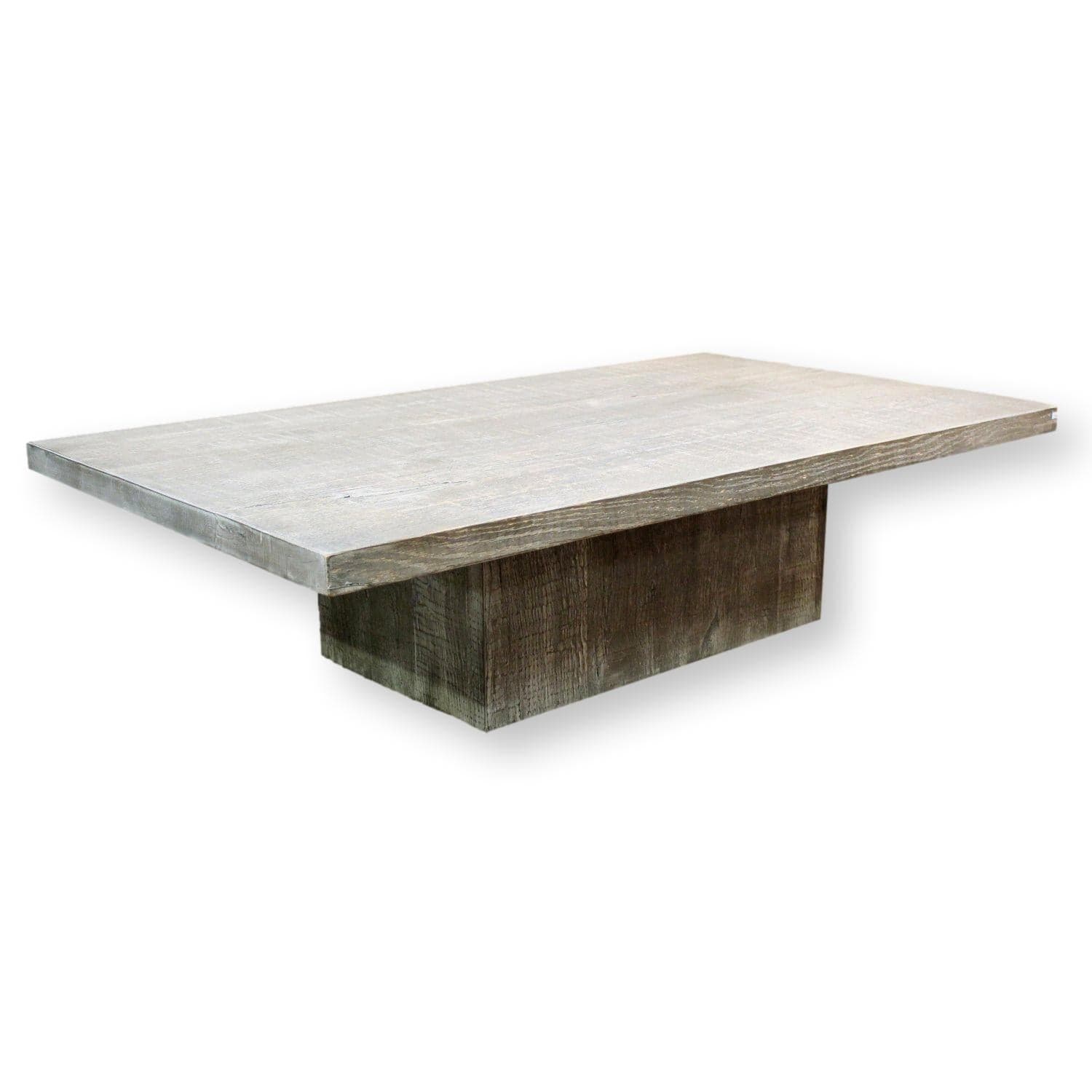 Restoration Hardware "Plinth" Coffee Table - Gray - Image 1