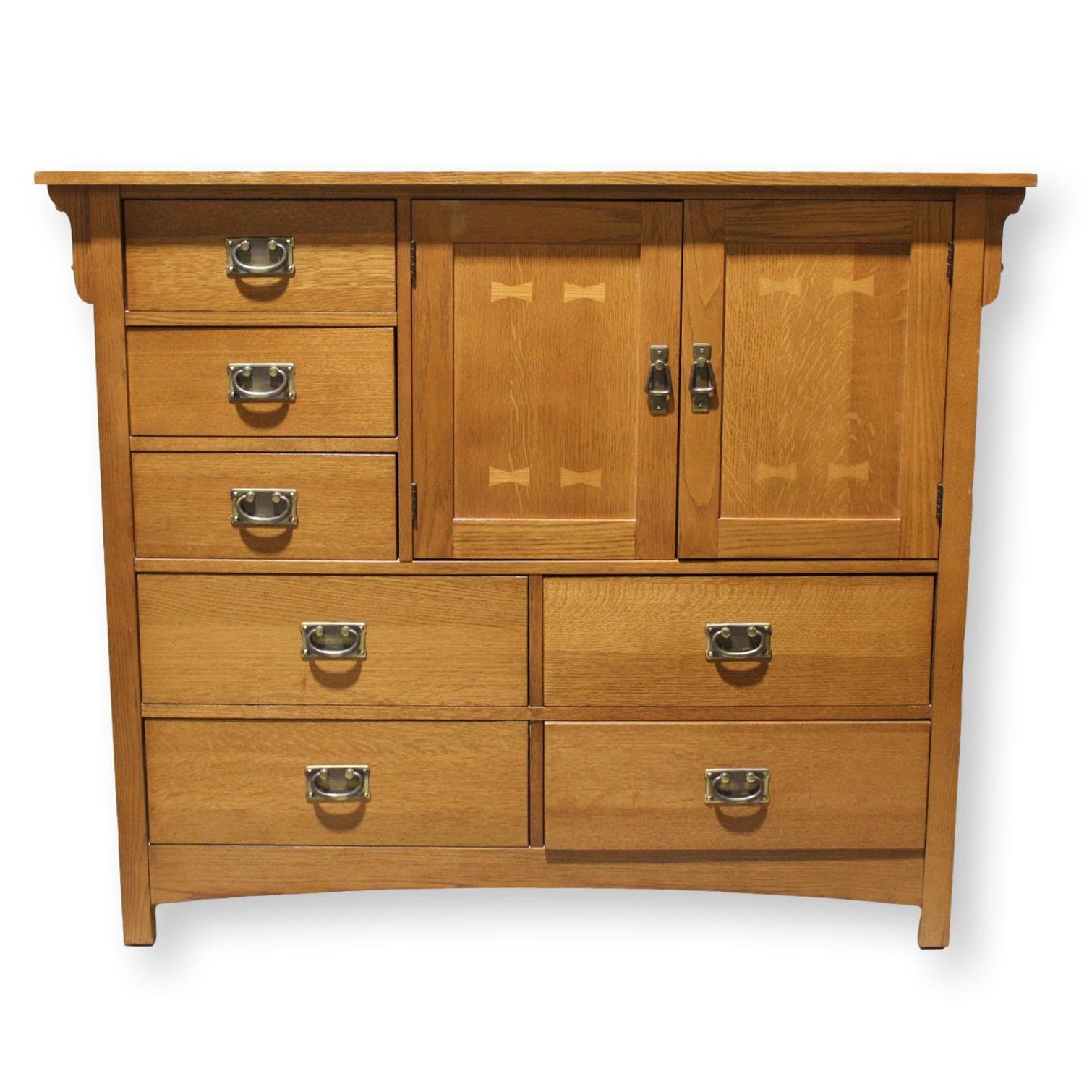 Bassett Mission Style Mule Dresser w/Cabinet - Image 1