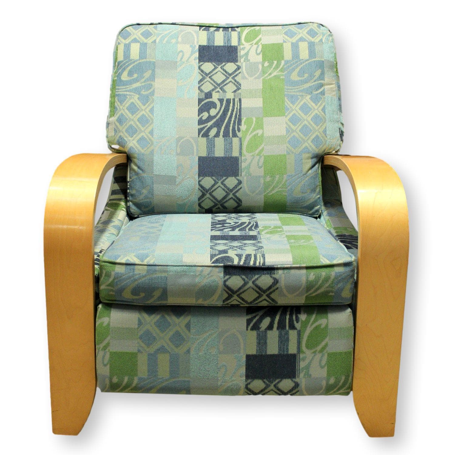 La-Z-Boy Patterned Bentwood Recliner - Multi-Color - Image 1