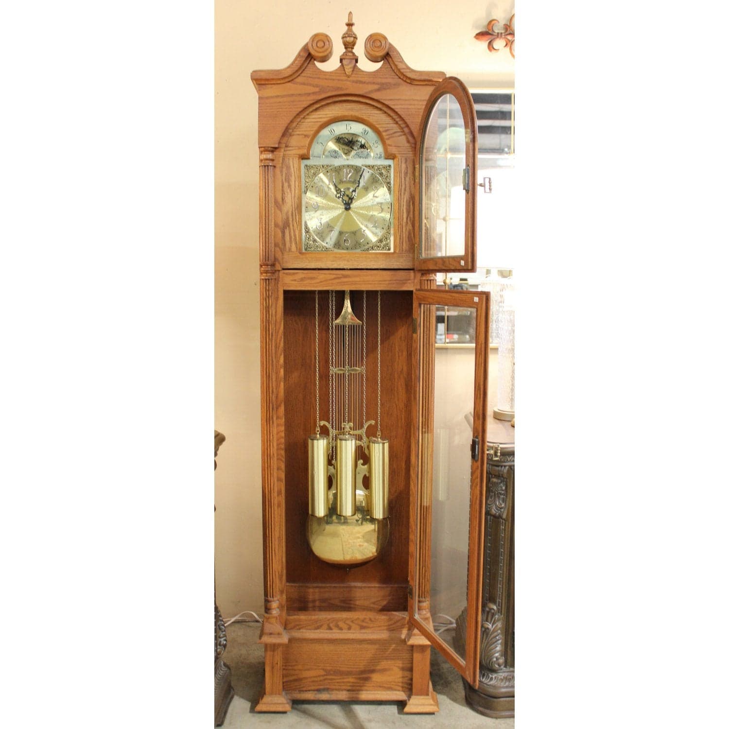 Klockit Oak Grandfather Clock - Thumbnail 4