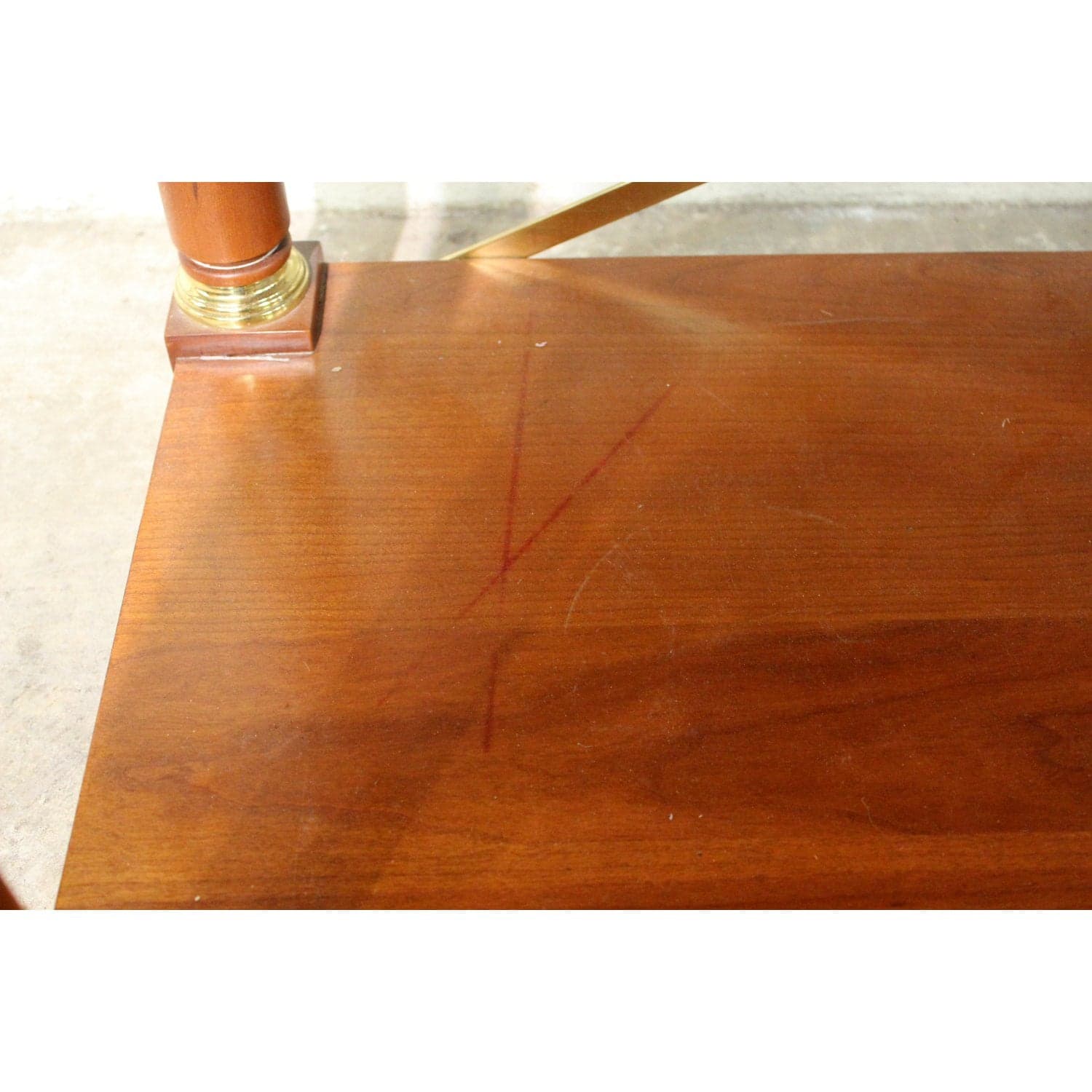 Ethan Allen Console Table w/Drawer - Cherry Finish - Thumbnail 8