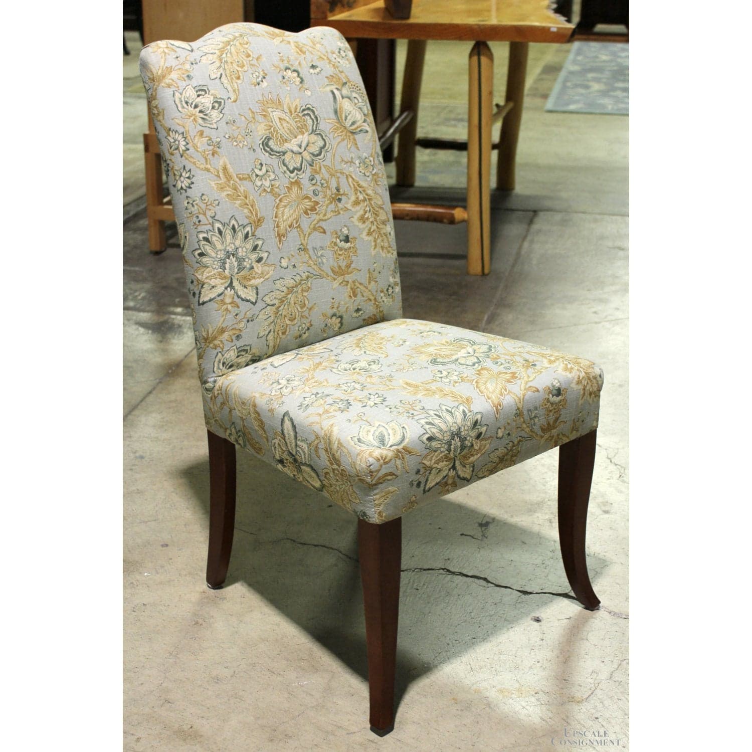 Glass Top Table w/4 Floral Print Chairs - Thumbnail 4