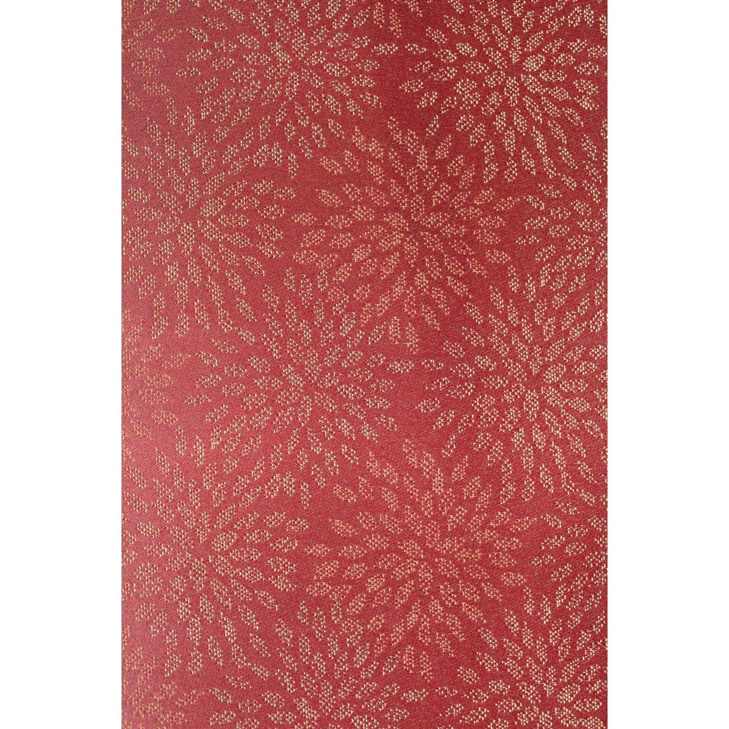 Solid Oak Accent Chair w/ Red Upholstery - Multi-Color - Thumbnail 4