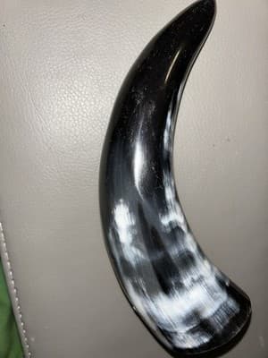 2 Buffalo Horn Drinking Cups/ Viking Drinking Cup/ Hand Crafted/ Water Bufffalo - Thumbnail 3