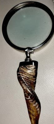 Ram Horn Handle Magnifying Glass/ Real Genuine Ram Horn Handle/ Good Magnifying - Image 1