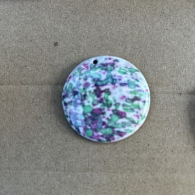 38 MM Flat back resin Pendant /Druzy Agate - Caboch. - Thumbnail 6