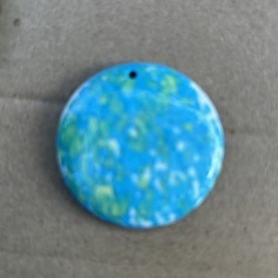 38 MM Flat back resin Pendant /Druzy Agate - Caboch. - Thumbnail 8
