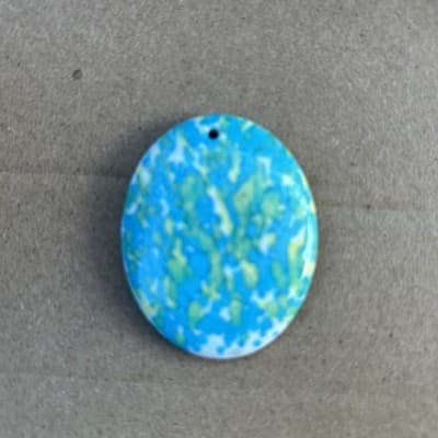 38 MM Flat back resin Pendant /Druzy Agate - Caboch. - Thumbnail 7