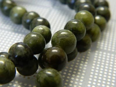 4MM Olive Green Taiwan Jade Beads - Dark Green Taiwan Jade Round Beads 150 Beads - Thumbnail 4