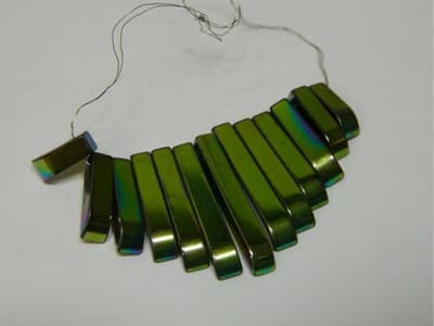 6MM Electroplate Transparent Glass Beads Strands Half Gold Plated, Faceted, - Thumbnail 3