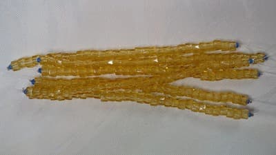 6MM Czech Fire Polished, Golden Rod, Bols Beads, Transparent, Luster - Thumbnail 4