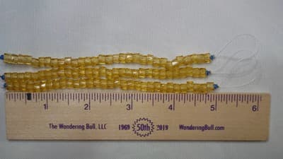 6MM Czech Fire Polished, Golden Rod, Bols Beads, Transparent, Luster - Thumbnail 6