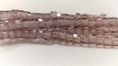 6MM Czech Fire Polished, Mauve, Bols Beads, Transparent, Luster Finish-Glass - Image 1