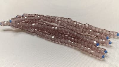 6MM Czech Fire Polished, Mauve, Bols Beads, Transparent, Luster Finish-Glass - Thumbnail 3
