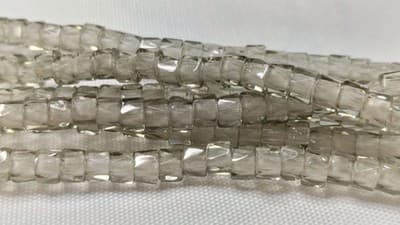 6MM Czech Fire Polished, Lt Grey, Bols Beads, Transparent, Luster Finish-Glass - Thumbnail 2