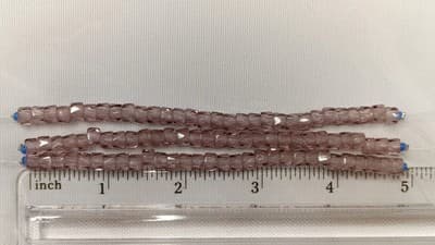 6MM Czech Fire Polished, Mauve, Bols Beads, Transparent, Luster Finish-Glass - Thumbnail 5