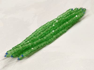 6MM Czech Fire Polished, Green, Bols Beads, Transparent, Luster Finish-Glass - Thumbnail 3