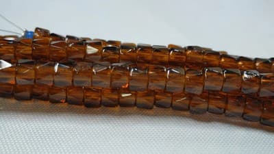 6MM Czech Fire Polished, Bronze, Bols Beads, Transparent, Luster Finish-Glass - Thumbnail 3