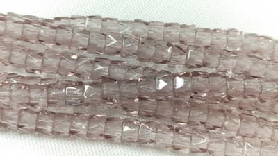 6MM Czech Fire Polished, Periwinkle, Bols Beads, Transparent, Luster - Thumbnail 2