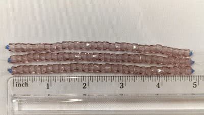 6MM Czech Fire Polished, Periwinkle, Bols Beads, Transparent, Luster - Thumbnail 5