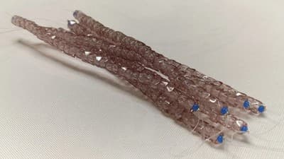 6MM Czech Fire Polished, Periwinkle, Bols Beads, Transparent, Luster - Thumbnail 3