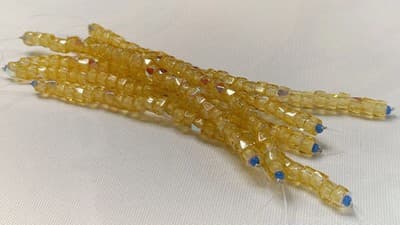 6MM Czech Fire Polished, Lt Yellow, Bols Beads, Transparent, Luster - Thumbnail 3