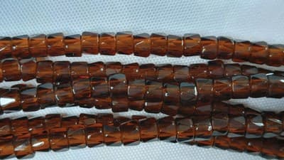 6MM Czech Fire Polished, Bronze, Bols Beads, Transparent, Luster Finish-Glass - Thumbnail 2