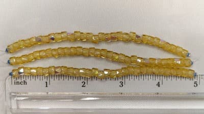 6MM Czech Fire Polished, Lt Yellow, Bols Beads, Transparent, Luster - Thumbnail 5