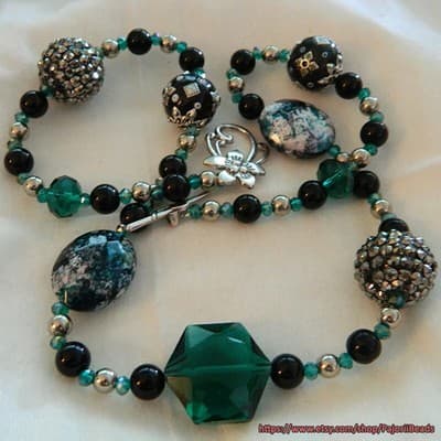 6mm Black Grade AA Obsidian Gemstone Beads 25 beads West Africa - Thumbnail 5