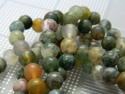 6MM Frosted Indian Agate Beads - Frosted Beads - Natural Indian Agate Gemstone - Image 1
