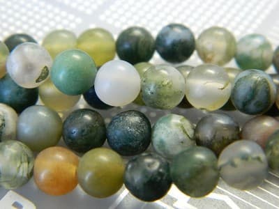 6MM Frosted Indian Agate Beads - Frosted Beads - Natural Indian Agate Gemstone - Thumbnail 3