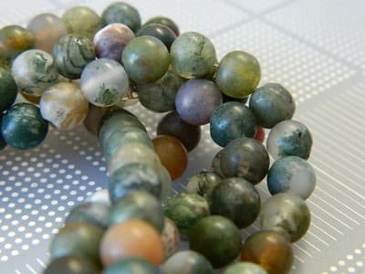 6MM Frosted Indian Agate Beads - Frosted Beads - Natural Indian Agate Gemstone - Thumbnail 4