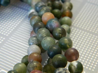 6MM Frosted Indian Agate Beads - Frosted Beads - Natural Indian Agate Gemstone - Thumbnail 5