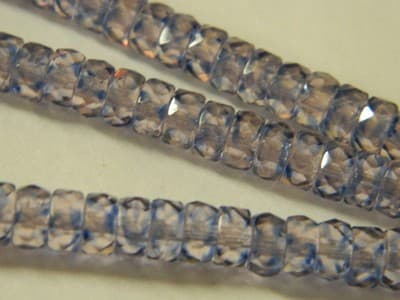 6MM Fire Polished Czech Glass Beads - Light Blue & Light Purple Mix Transparent - Thumbnail 4