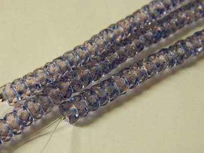 6MM Fire Polished Czech Glass Beads - Light Blue & Light Purple Mix Transparent - Thumbnail 2