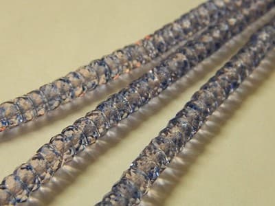 6MM Fire Polished Czech Glass Beads - Light Blue & Light Purple Mix Transparent - Thumbnail 6