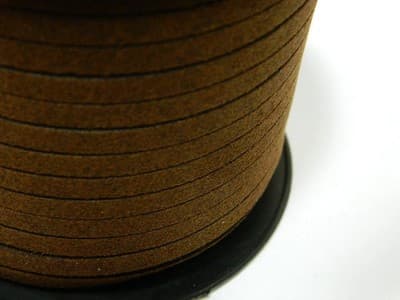 5MM Coconut Brown Faux Suede Lace Cord Jewelry Making Stringing Material Color - Image 1