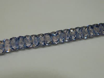 6MM Fire Polished Czech Glass Beads - Light Blue & Light Purple Mix Transparent - Thumbnail 7