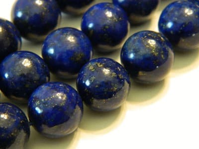 6MM Natural Round Dark Blue Lapis Lazuli Gemstone Beads - Deep Blue Lapis - Image 1