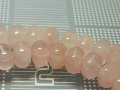 6x8MM Rose Quartz Cushion Beads - Pink Quartz Beads - Gemstone Cushion Beads - - Thumbnail 4