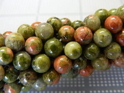 6MM Natural Unakite Gemstone Round Beads - Unakite Round Stone Beads All - Image 1