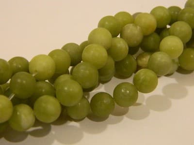 6MM Olive Green Taiwan Jade Beads - Light Green Round Frosted Taiwan Jade Round - Thumbnail 9