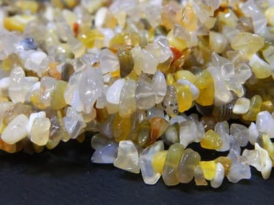 7~12MM Natural Multi-Colored Agate Chips Beads - Assorted Color Agate Chip - Thumbnail 2