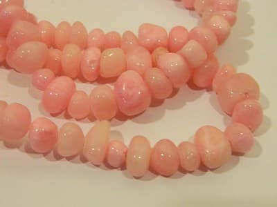 7-10MM Cotton Candy Pink Candy Jade Gemstone Pebble Beads - Pebble Nugget Rich - Thumbnail 5