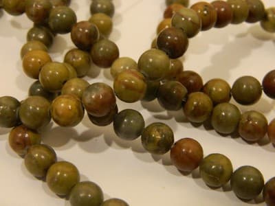 6MM Rainbow Stone Jasper Round Beads - Jewelry Making Jasper Rainbow Stone - Thumbnail 4