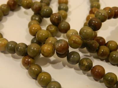 6MM Rainbow Stone Jasper Round Beads - Jewelry Making Jasper Rainbow Stone - Thumbnail 8