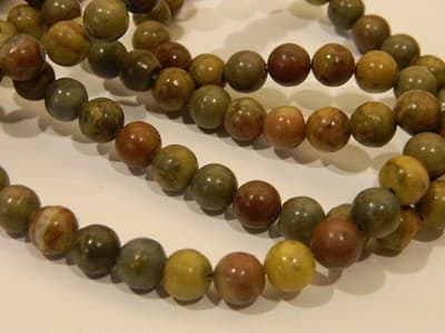 6MM Rainbow Stone Jasper Round Beads - Jewelry Making Jasper Rainbow Stone - Thumbnail 10
