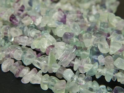 7~12MM Natural Fluorite Gemstone Chips Beads- Purple & Green Fluorite Chip - Thumbnail 8