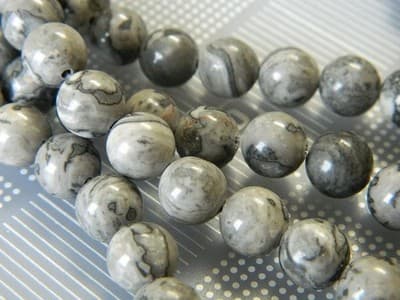 8MM Round Natural Gray Crazy Lace Agate Beads - Elegant Styled Crazy Lace Agate - Thumbnail 4